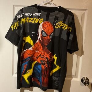 NWOT Marvel Rivals Spider-Man Tee - Black with White Print